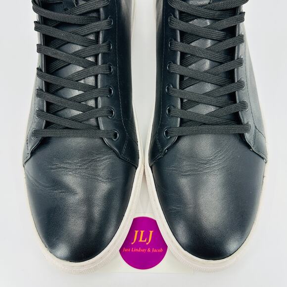 Thursday Boot Co. Men's Premier Black Leather Causal High Top Sneakers Size 12 - Picture 4 of 11